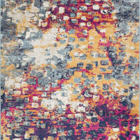 2’ x 4’ Multicolored Abstract Painting Area Rug