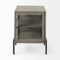 Rustic Dark Gray and Black Shadowbox Cabinet