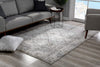 4’ x 6’ Gray and Ivory Abstract Distressed Area Rug