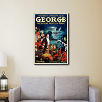 20" x 30" George the Supreme Master Vintage Magic Poster Wall Art