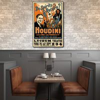 24" x 36" Houdini Spirits Vintage Magic Poster Wall Art