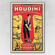 9" x 12" Houdini Handcuff King Vintage Magic Poster Wall Art