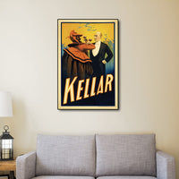 24" x 36" Kellar Drinks with the Devil Vintage Magic Poster Wall Art