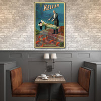 12" x 18" Kellar Levitation Vintage Magic Poster Wall Art