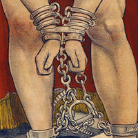 36" x 54" Houdini in Handcuffs Vintage Magic Poster Wall Art