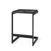 26" Black Cheeky Wood And Metal Counter Stool
