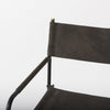 Espresso Leather Director's Chair Counter Stool