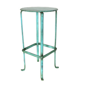 Light Blue Iron Plant Stand