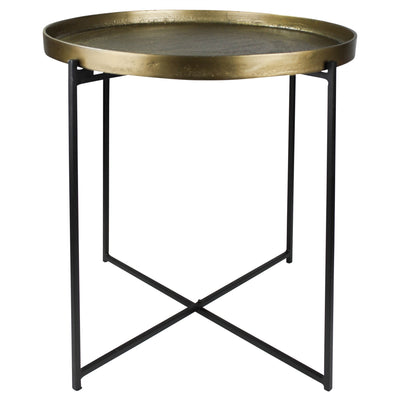 Gold Metal Tray Top Table