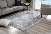 5’ x 8’ Blue Abstract Strokes Area Rug