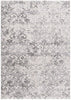 7’ x 10’ Cream and Gray Faded Filigree Area Rug