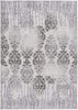 8’ x 11’ Gray Dripping Damask Area Rug