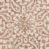 4’ Round Brown Traditional Paisley Area Rug