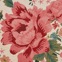 4’ Round Pink Rose Area Rug