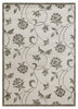 5’ x 7’ Gray and Ivory Filigree Area Rug