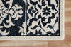 5’ x 7’ Blue and Ivory Decorative Area Rug