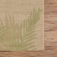 2’ x 3’ Green Palms Indoor Outdoor Scatter Rug
