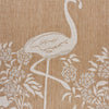 8’ x 10’ Tan Flamingo Indoor Outdoor Area Rug