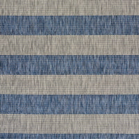 2’ x 3’ Navy Stripes Indoor Outdoor Scatter Rug