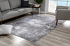 7’ x 10’ Gray Distressed Abstract Area Rug