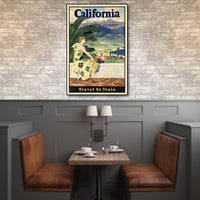 24" x 36" Vintage 1934 California Travel Poster Wall Art