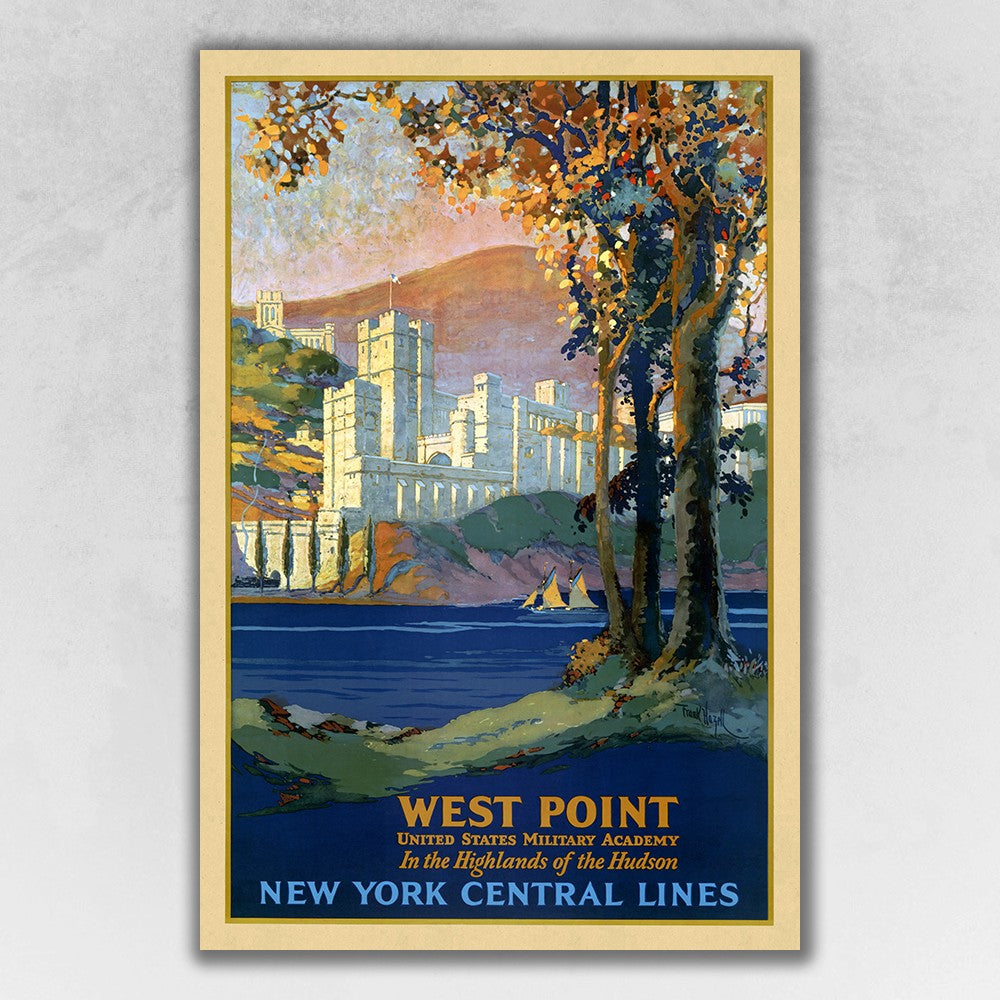 12" x 18" West Point New York c1920s Vintage Travel Poster Wall Art