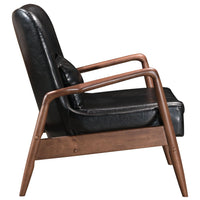 Bully Lounge Chair &amp; Ottoman Black