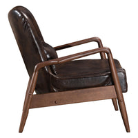 Bully Lounge Chair &amp; Ottoman Brown