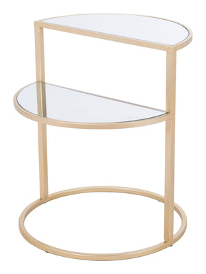 Terrace Side Table Mirror & Gold