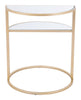 Terrace Side Table Mirror &amp; Gold