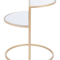 Terrace Side Table Mirror &amp; Gold
