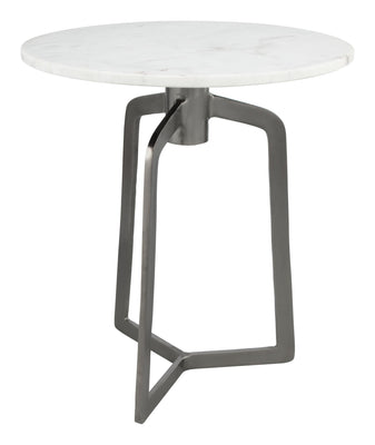 Rand Marble Side Table White & Black