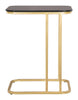 Alma C-Side Marble Table Black &amp; Gold