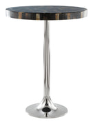 Dark Mother of Pearl Round Side Table