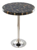 Dark Mother of Pearl Round Side Table