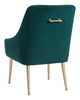 Gold and Forest Green Microfiber Comfy Armchair