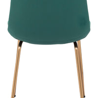 Tony Dining Chair (Set of 2) Green &amp; Gold