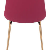 Tony Dining Chair (Set of 2) Red &amp; Gold