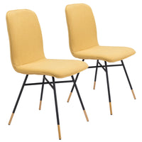 Var Dining Chair (Set of 2) Yellow