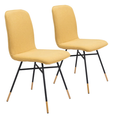 Var Dining Chair (Set of 2) Yellow