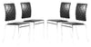 Criss Cross Dining Chair (Set of 4) Black