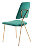 Chloe Dining Chair (Set of 2) Green &amp; Gold