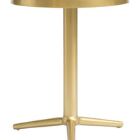 Minimalist Gold Steel Accent Table