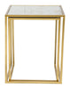 Set of Two White and Gold Nesting Tables