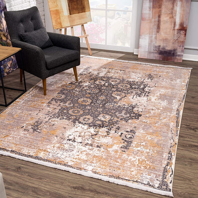 8’ x 11’ Gray Washed Out Persian Area Rug