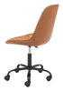 Camel Stylized Faux Leather Office Chair