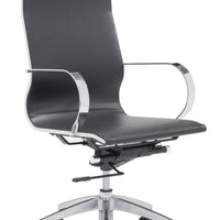 Black Ergonomic Conference Room High Back Rolling Office Chair