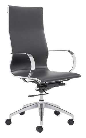 Black Ergonomic Conference Room High Back Rolling Office Chair