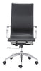 Black Ergonomic Conference Room High Back Rolling Office Chair