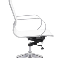 Glider High Back Office Chair White